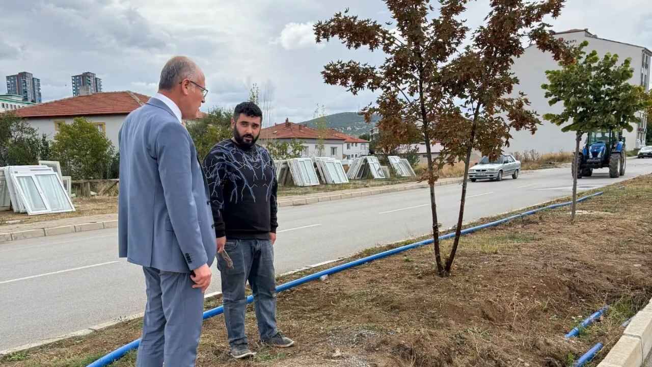 Çekerek’te Fuat Oktay Bulvarı Yenileniyor