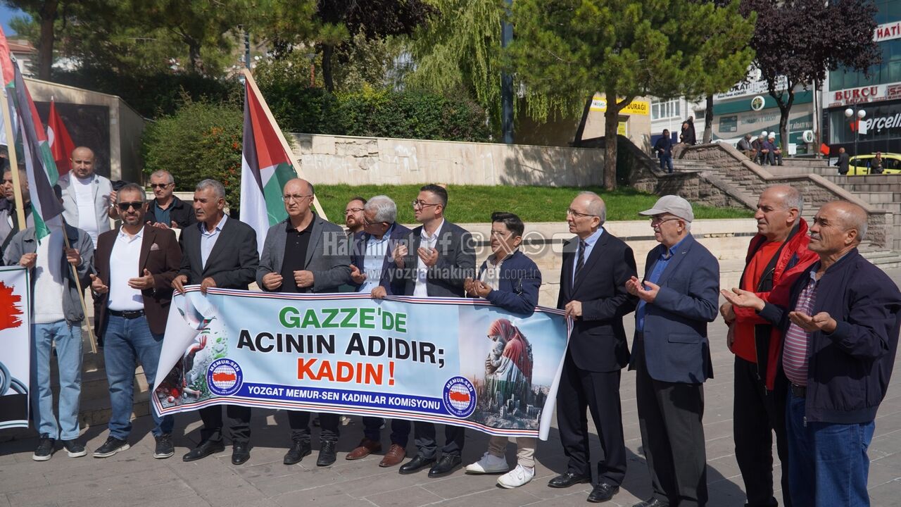 Yozgat Cumhuriyet Meydanı'ndan Gazze'ye Güçlü Destek (4)