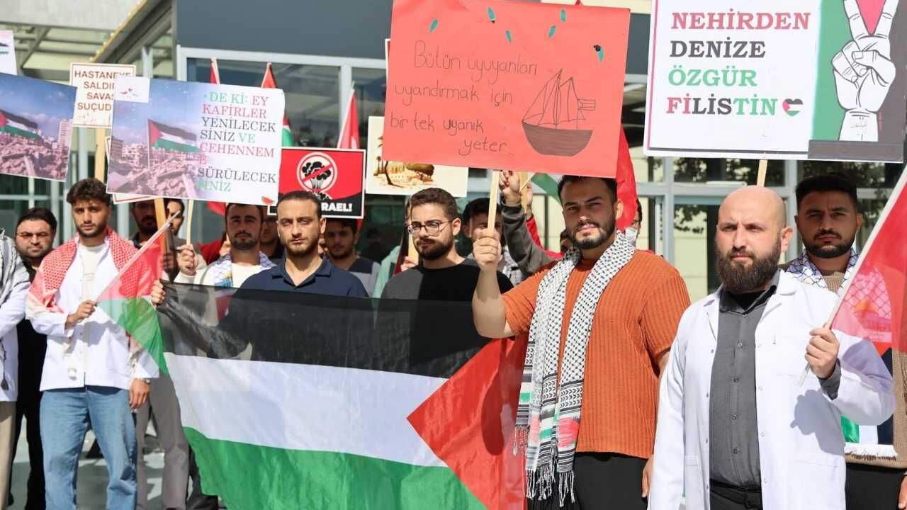 Yozgat’ta Tıp Öğrencilerinden Gazze Mesajı (1)
