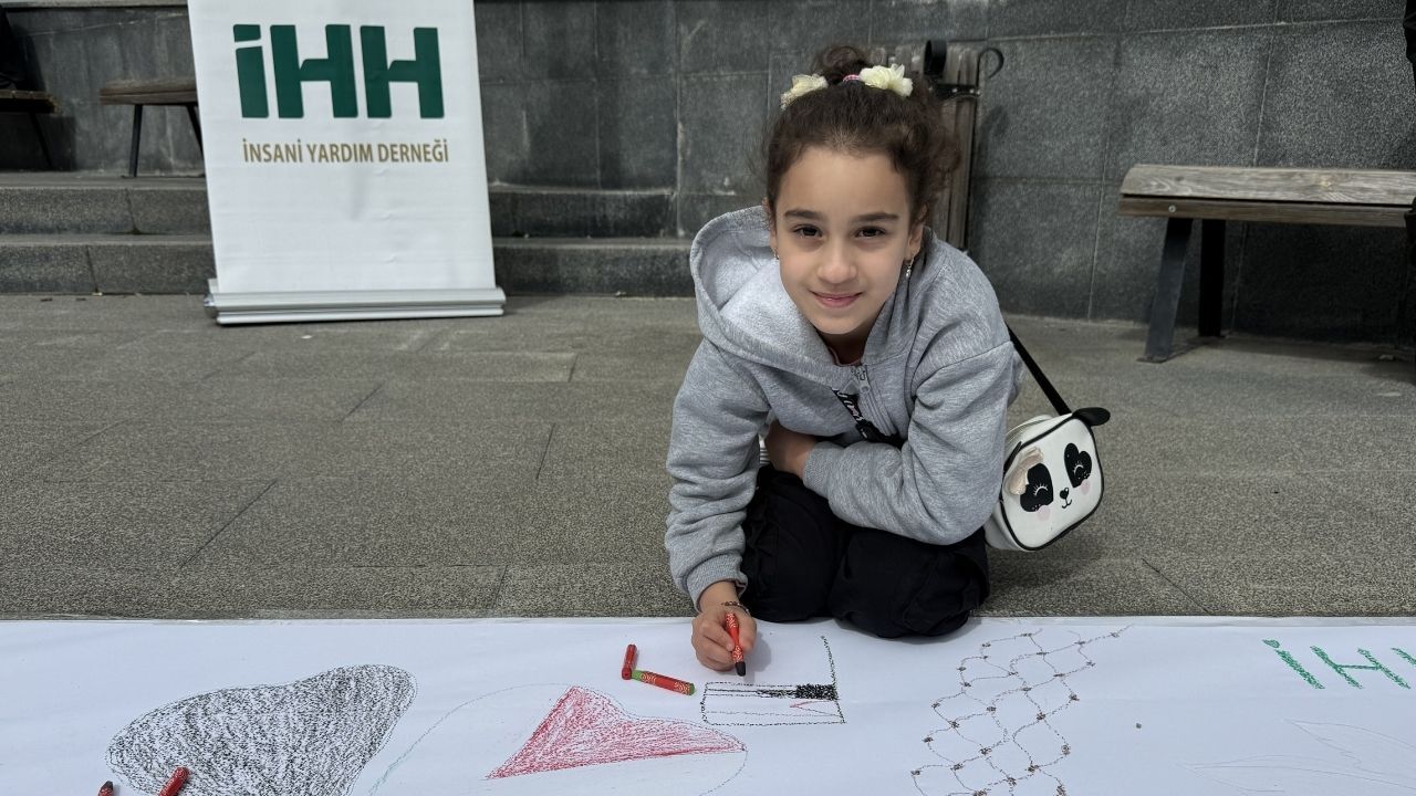 Yozgat’ta Yürekler Filistin İçin Attı Filistinli Çocuklar İçin Çiz Etkinliği Düzenlendi (5)